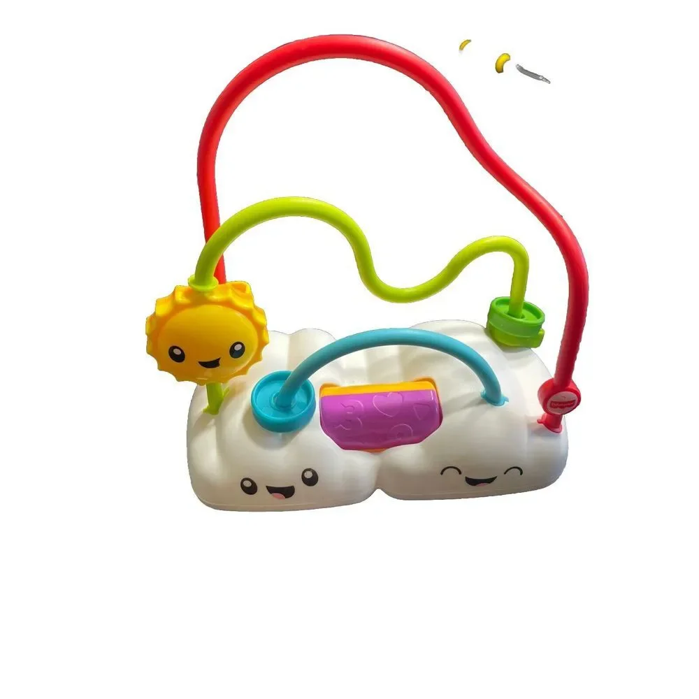 Fisher Price Chasing Rainbows Bead Maze Infant 6M+ Toddler Developmental Toy EUC